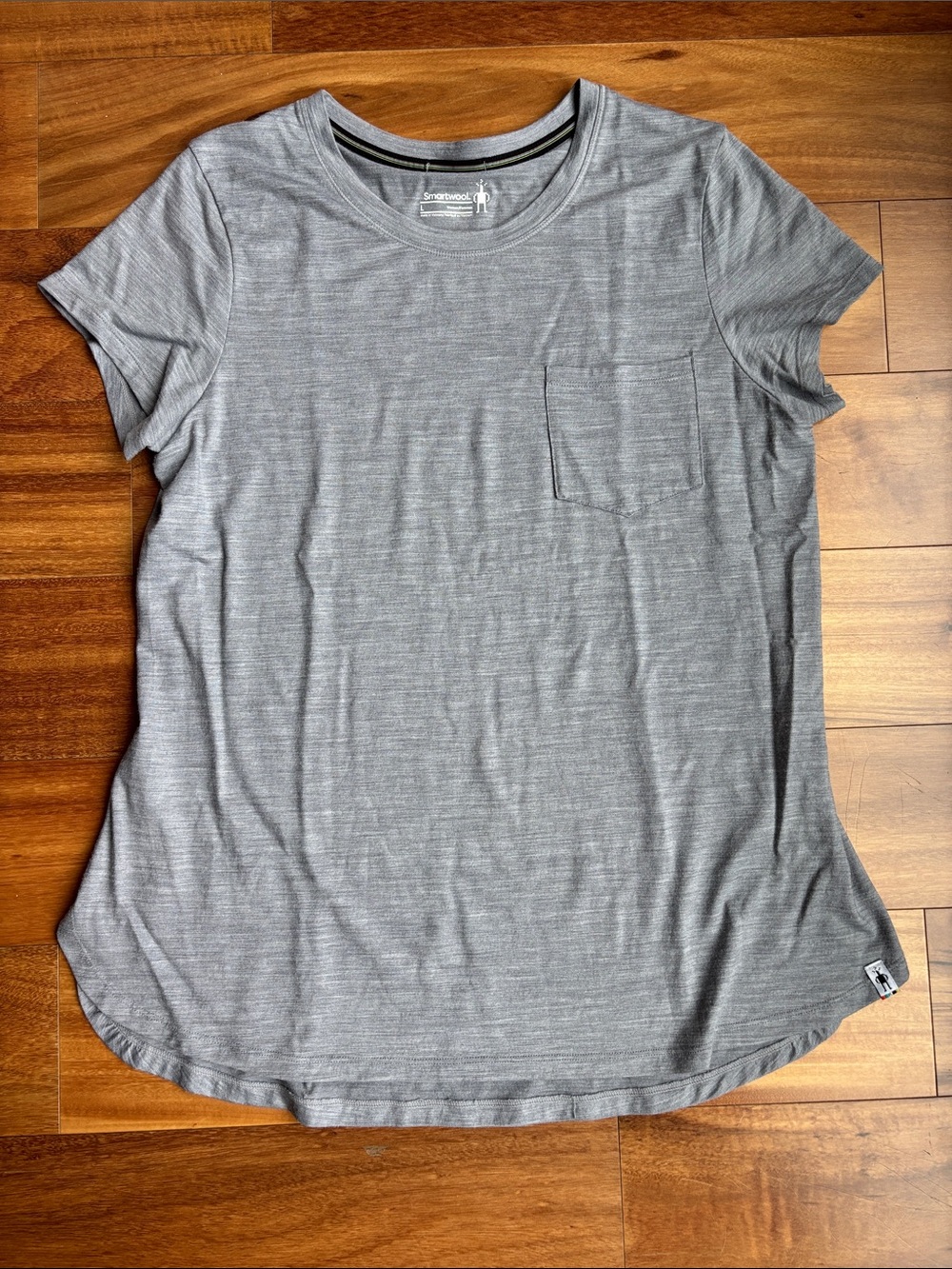 Smartwool Heather Gray Short Sleeve Pocket Tee